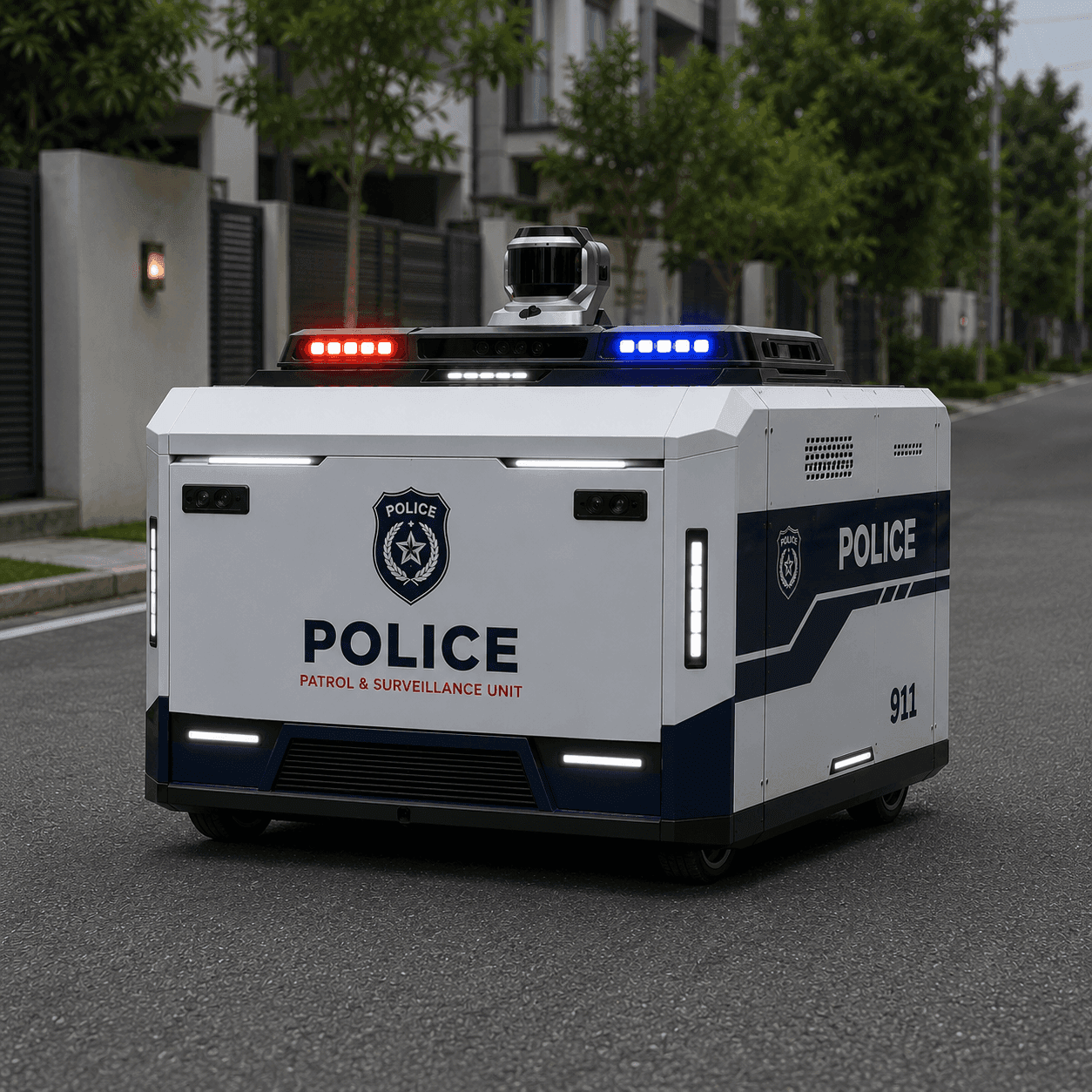 Feastify police patrol robot