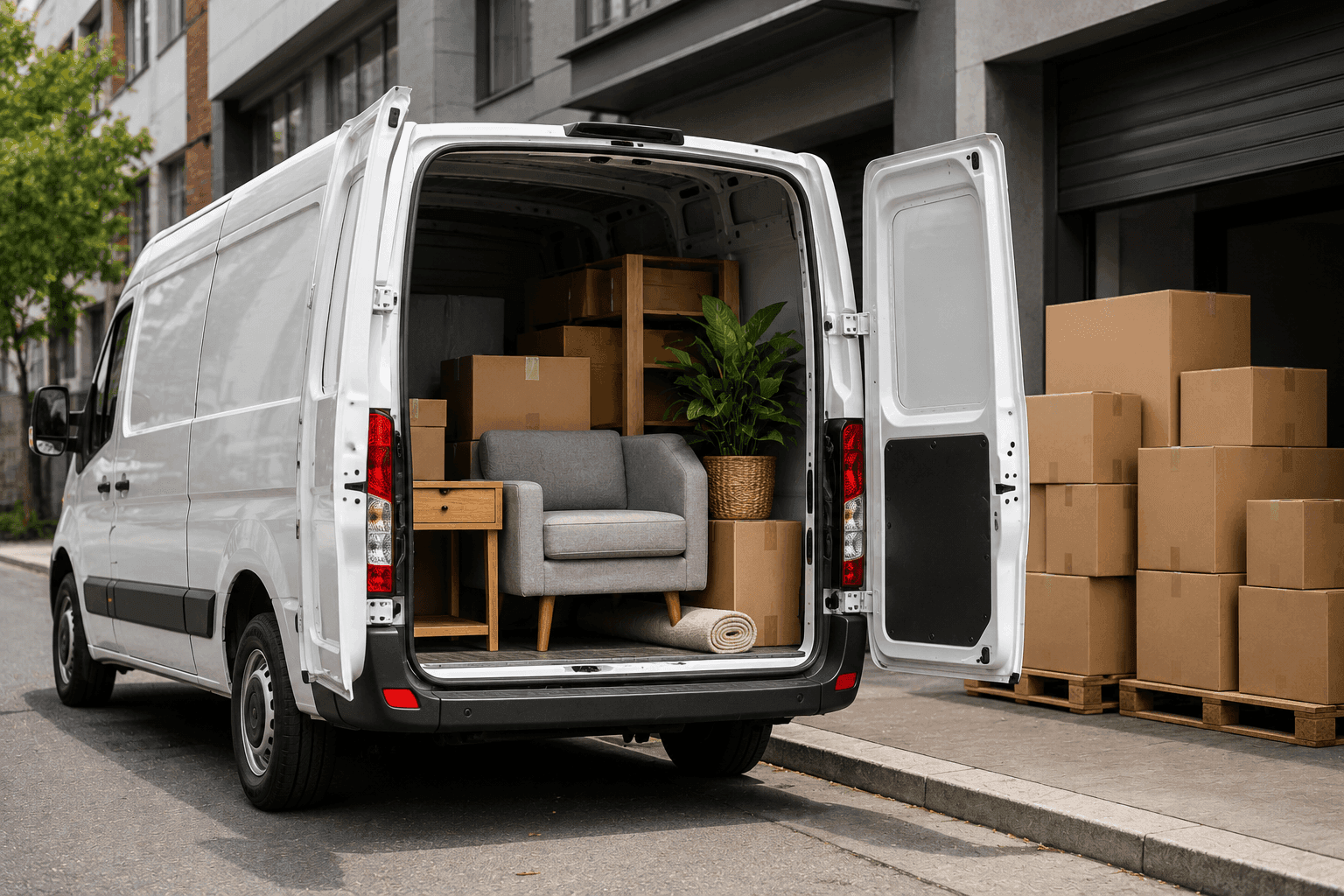 Delivery van